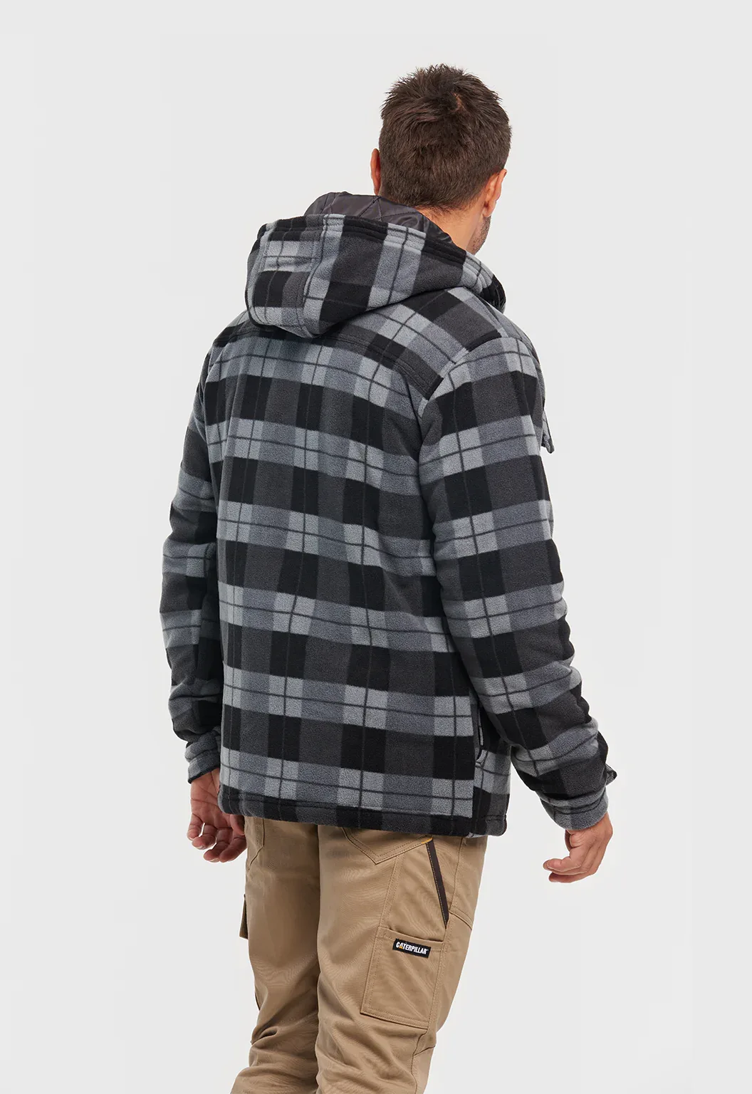 Active Work Jacket - Grey Black Plaid - Image 4