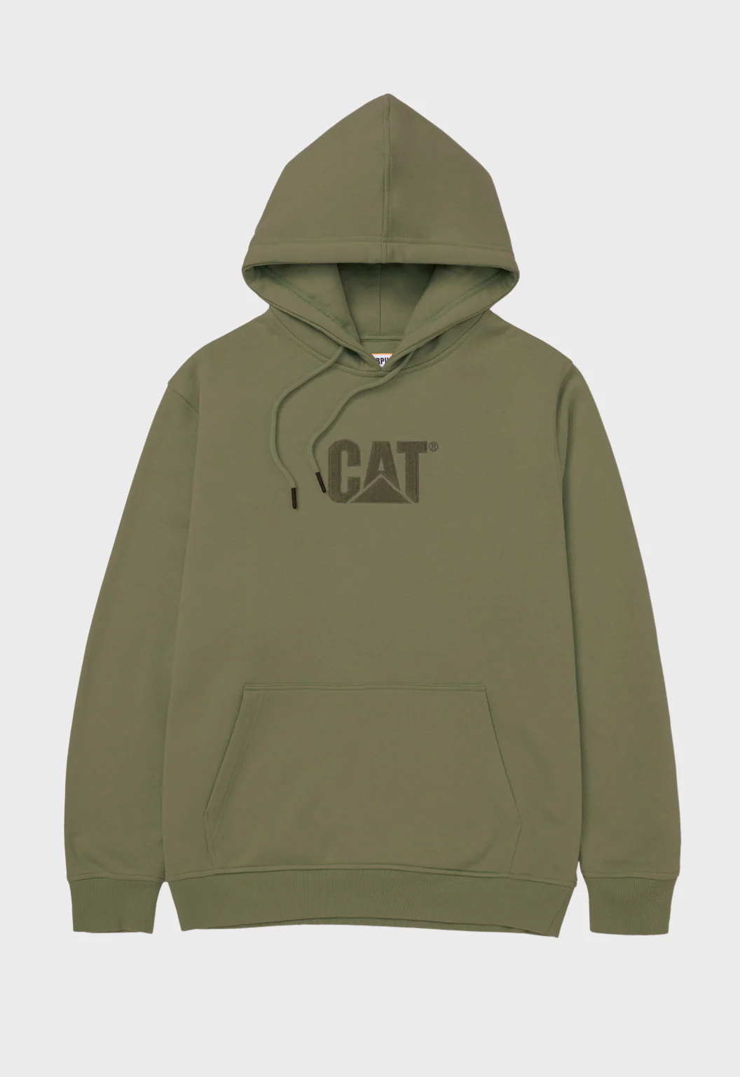 CAT Fleece Pullover Hoodie - Dusty Olive Tonal - Image 2