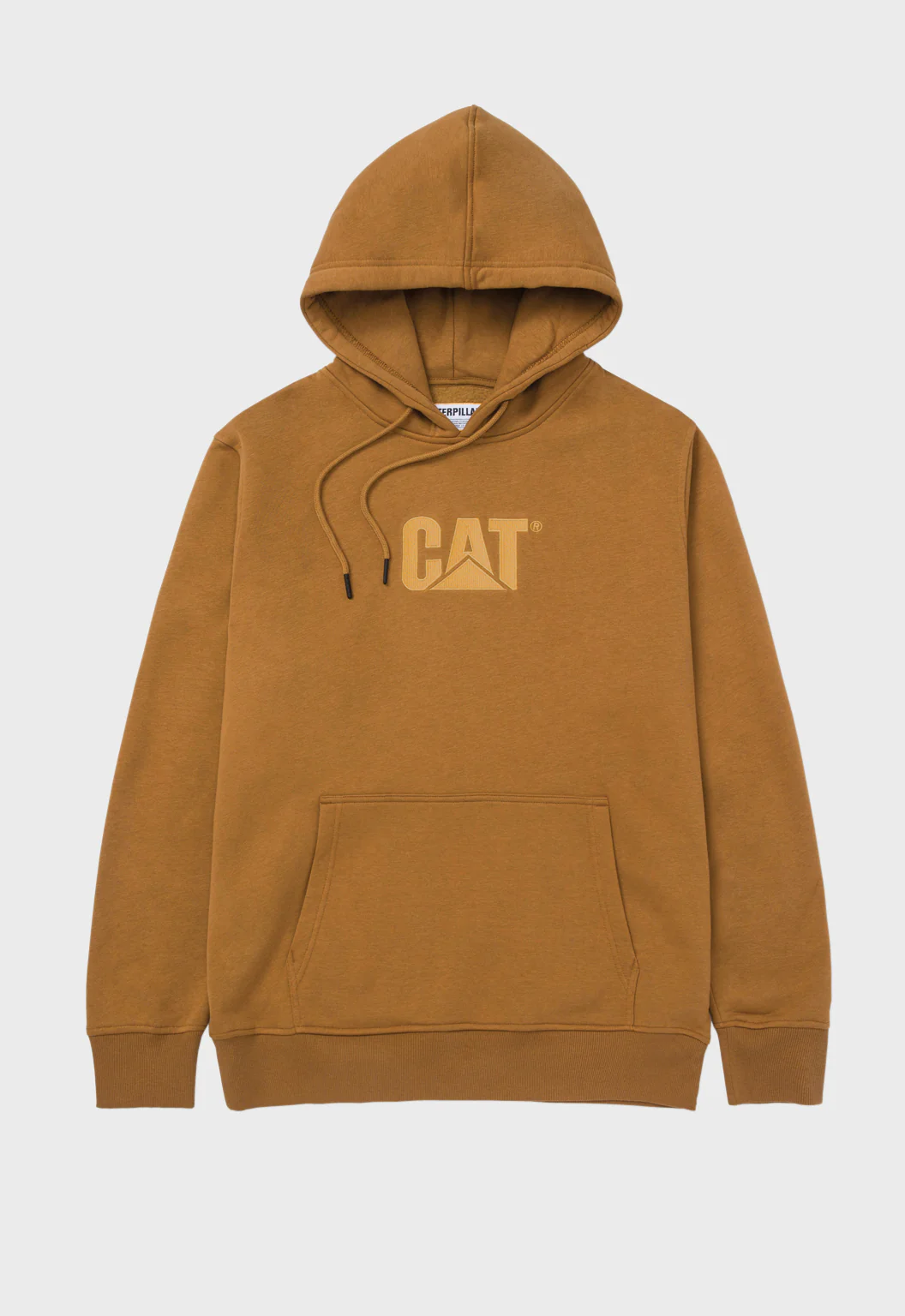 CAT Fleece Pullover Hoodie - Tawny Brown Tonal - Image 2