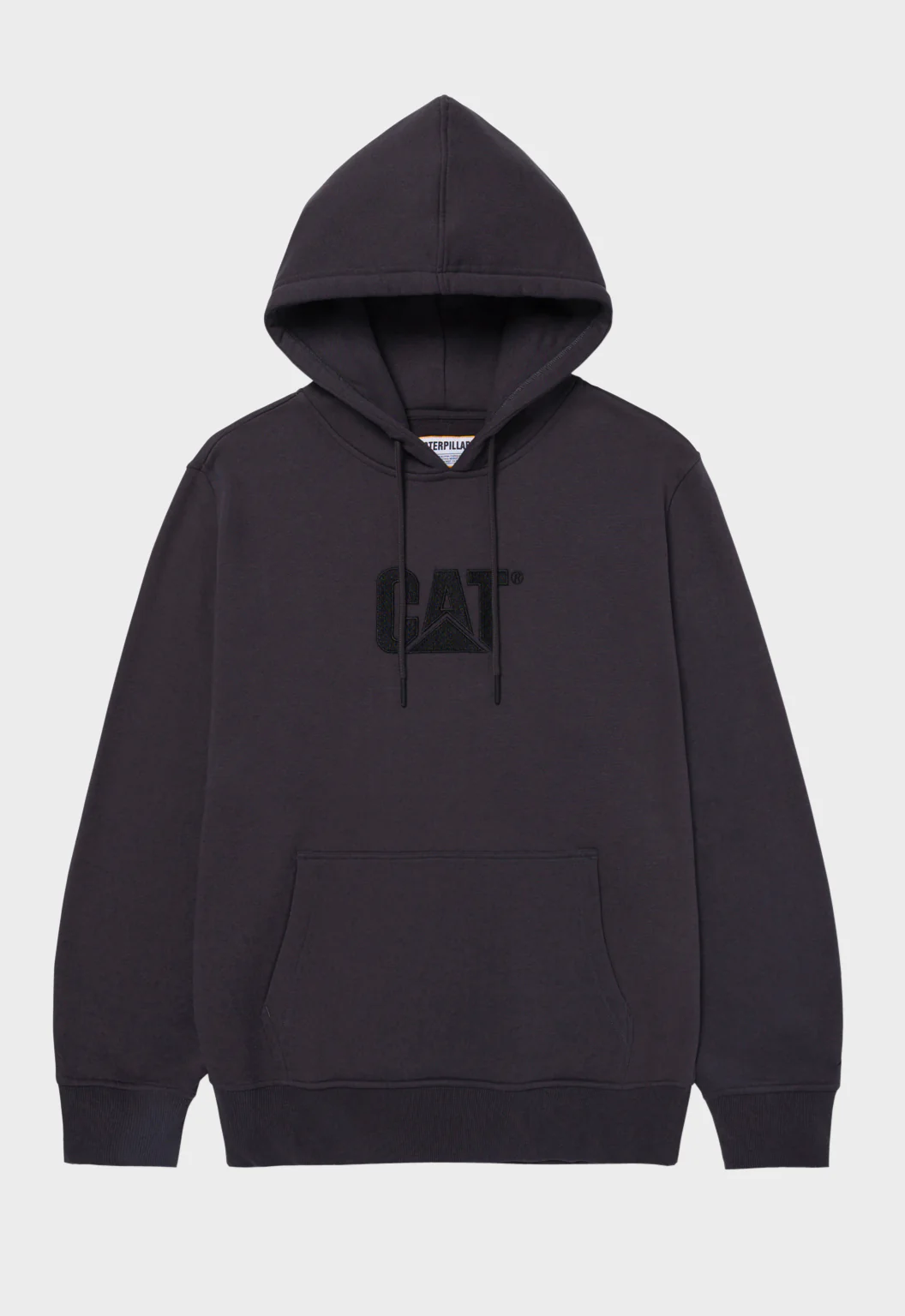 CAT Fleece Pullover Hoodie - Washed Black/Black - Image 3