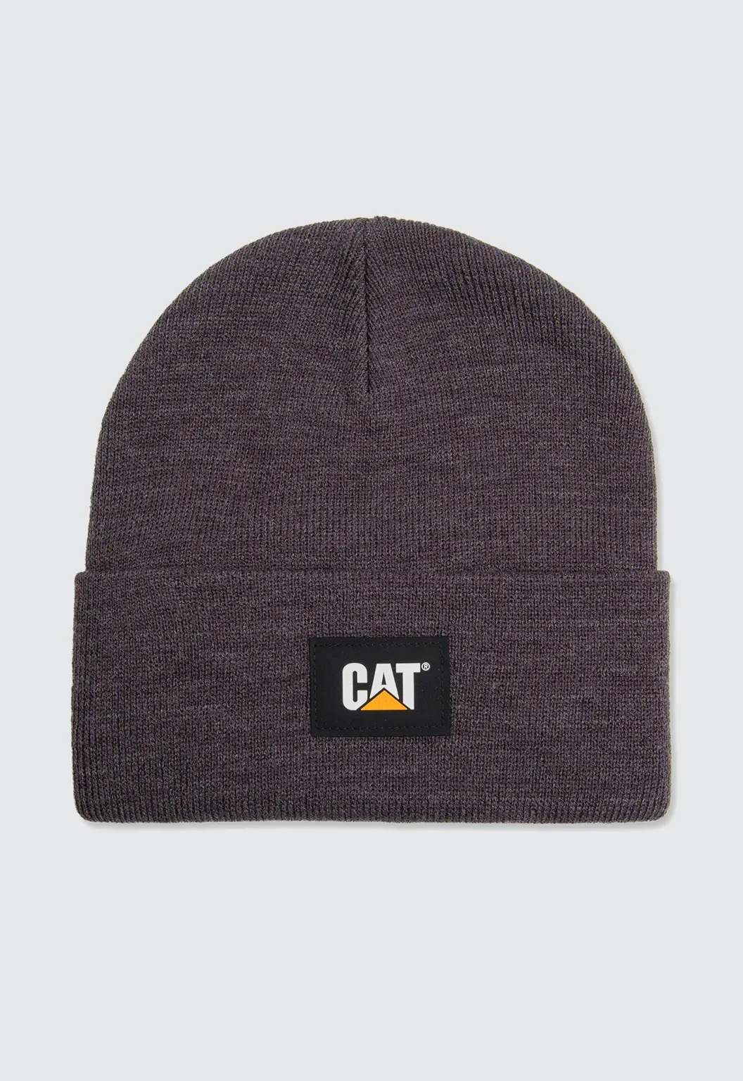 CAT Label Cuff Beanie - Dark Heather Grey