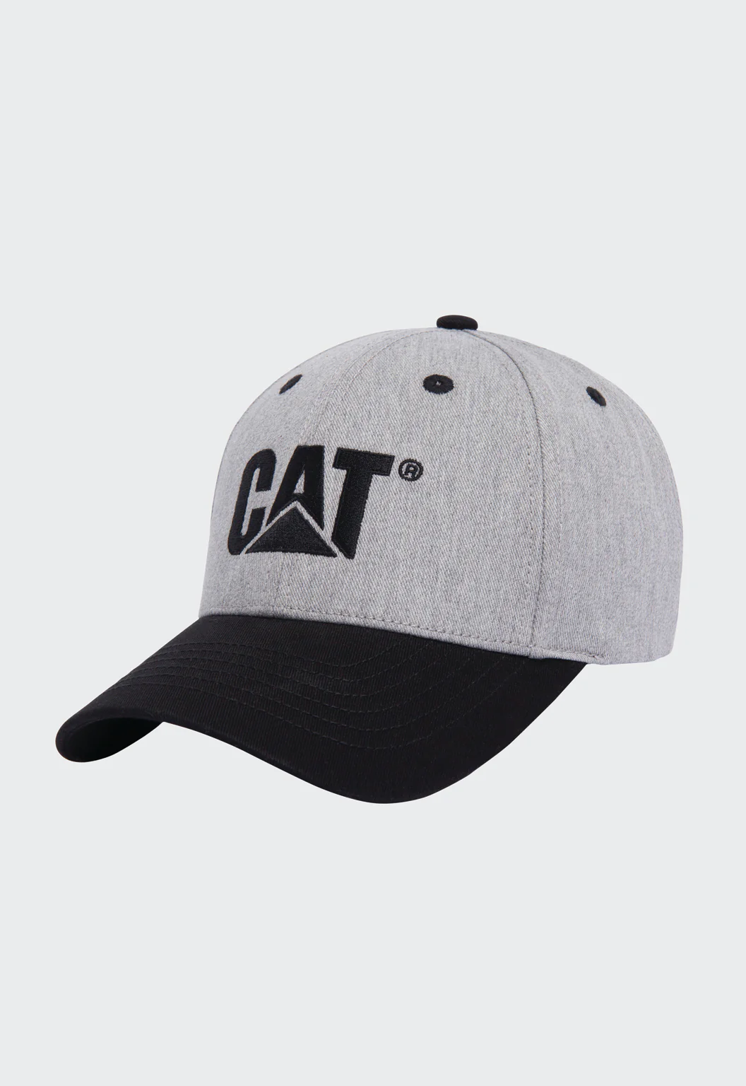 CAT Logo Combination Hat - Heather Grey/Pitch Black