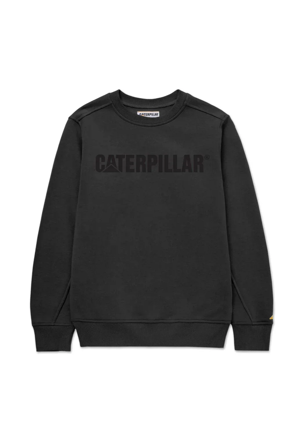 CAT Logo Crewneck Sweatshirt - Pitch Black/Black