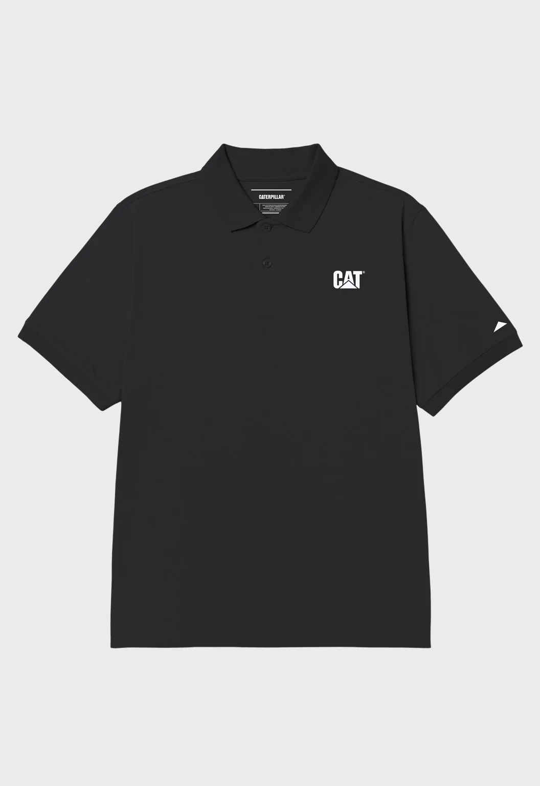 CAT Logo Jersey Polo - Pitch Black - Image 2