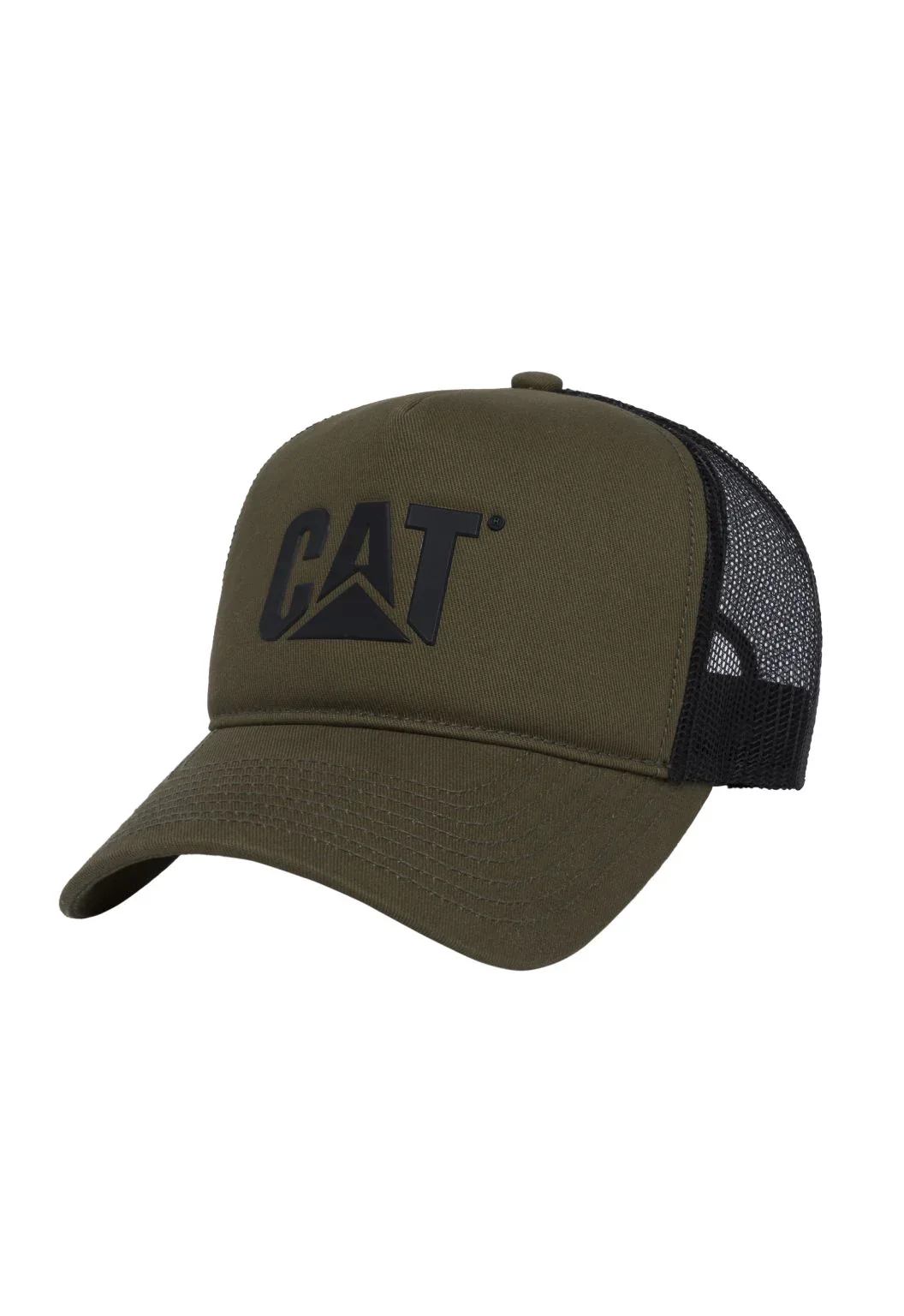 CAT Logo Mesh Back Hat - Dusty Olive