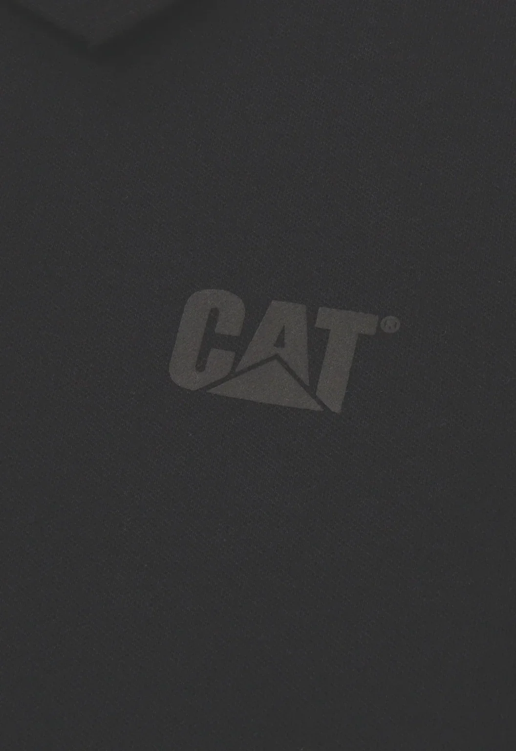 Cat Logo Pique Polo - Pitch Black - Image 2