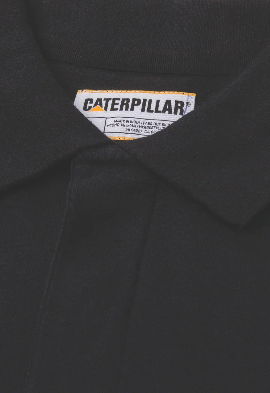 Cat Logo Pique Polo - Pitch Black - Image 3