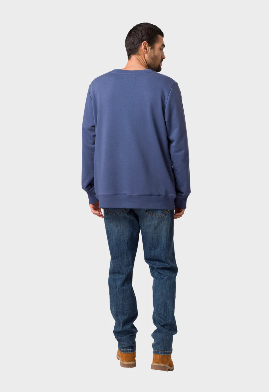 CAT Patch French Terry Crewneck - Blue Indigo - Image 2