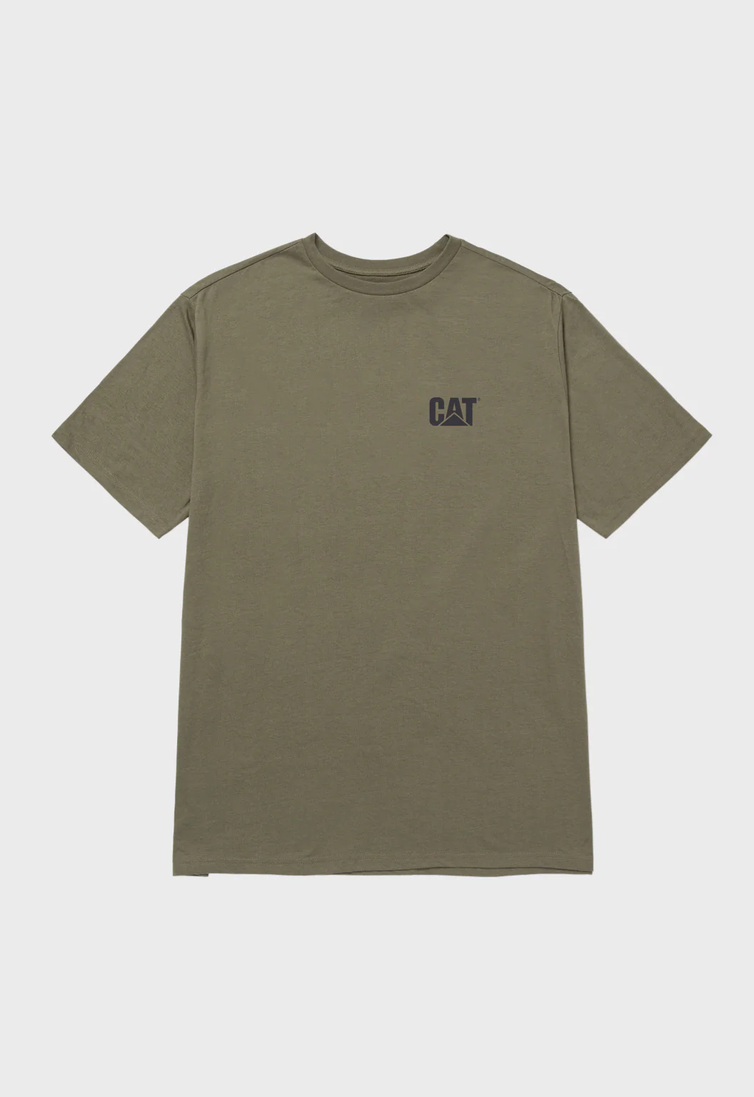 CAT Small Logo Tee - Dusty Olive/Washed Black - Image 2