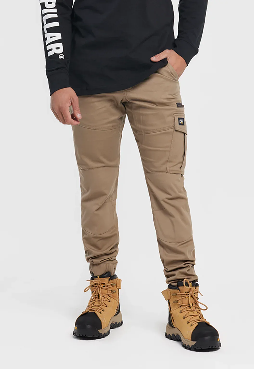 Cuffed Dynamic Pant - Khaki