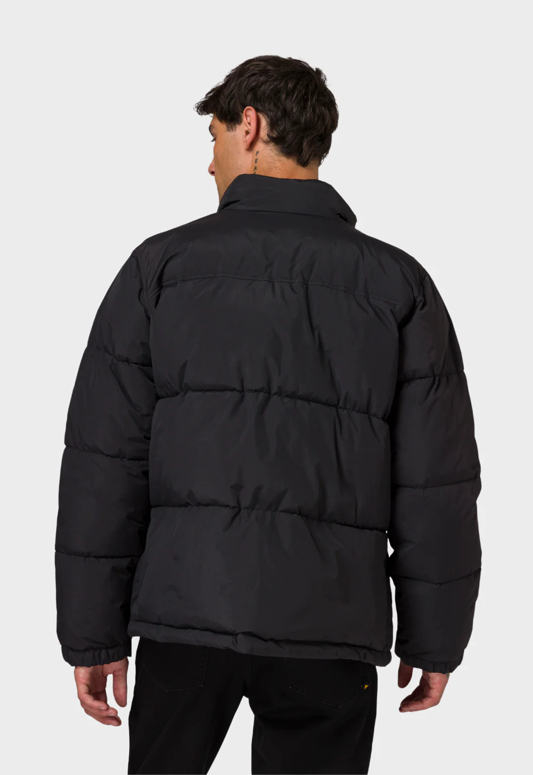 Heavy Weight Insulated Puffer Jacket - Pitch Black - Image 2