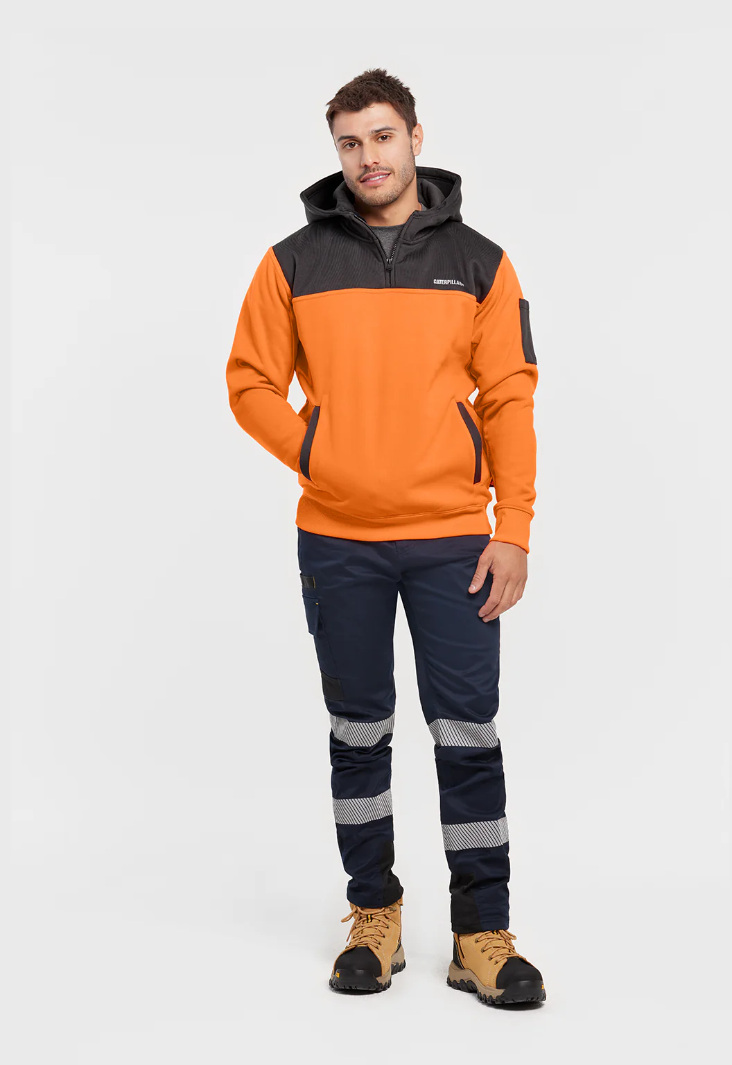 Hi-Vis Hoodie - Orange - Image 6