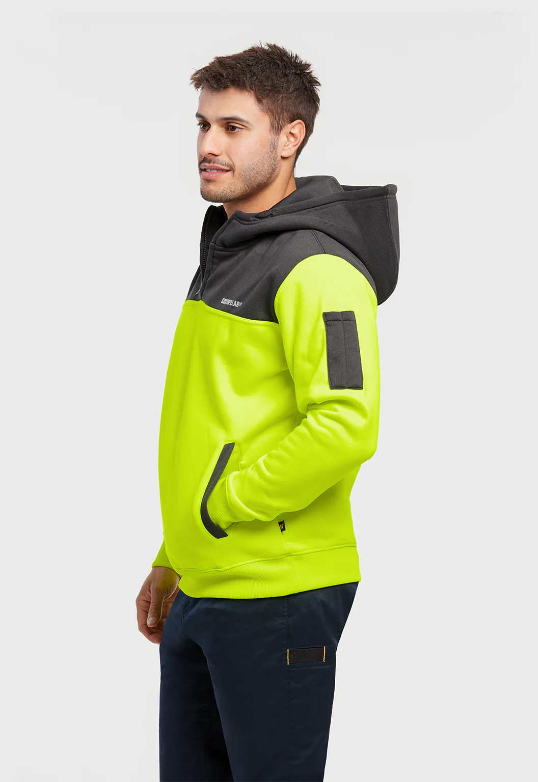 Hi-Vis Hoodie - Yellow - Image 5