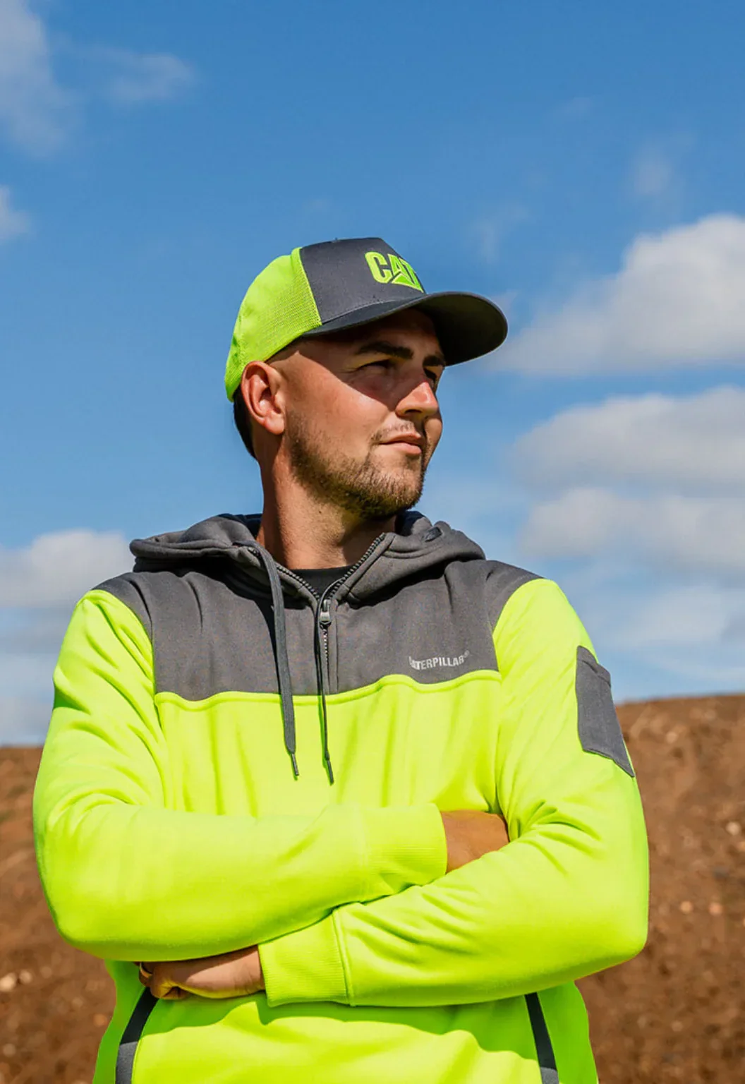 Hi-Vis Mesh Cap - Yellow - Image 2