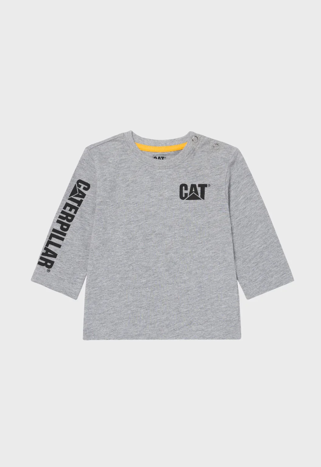 Infant L/S Banner Tee - Heather Grey
