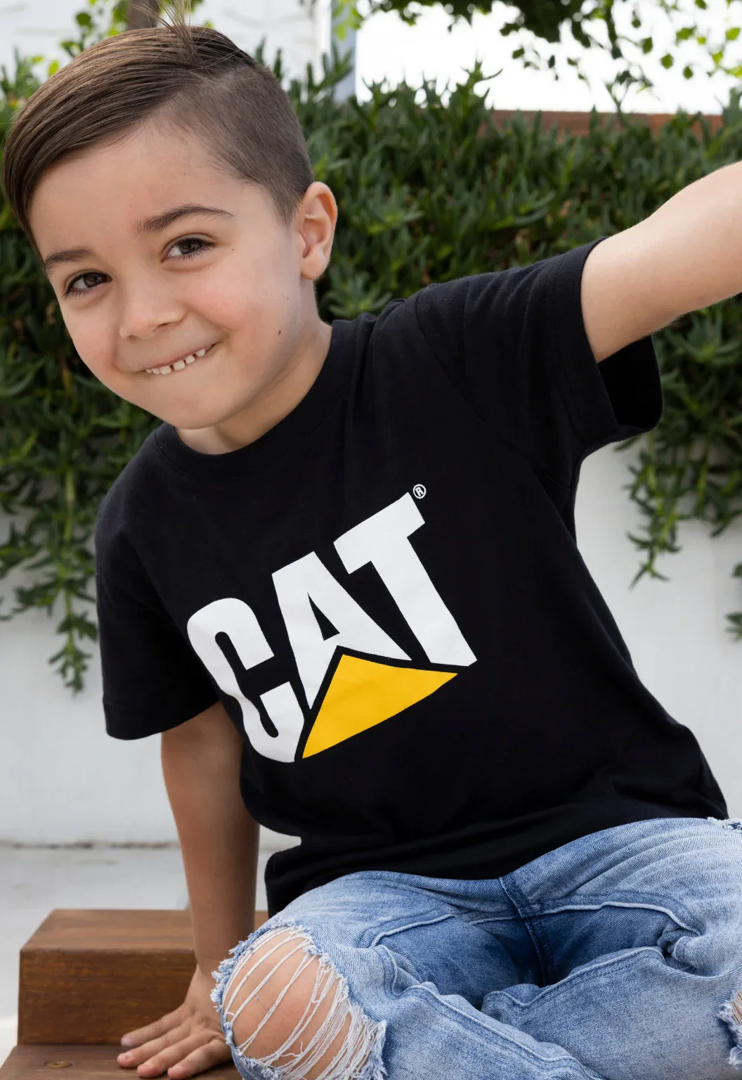 Infant TM Logo Tee - Black - Image 2