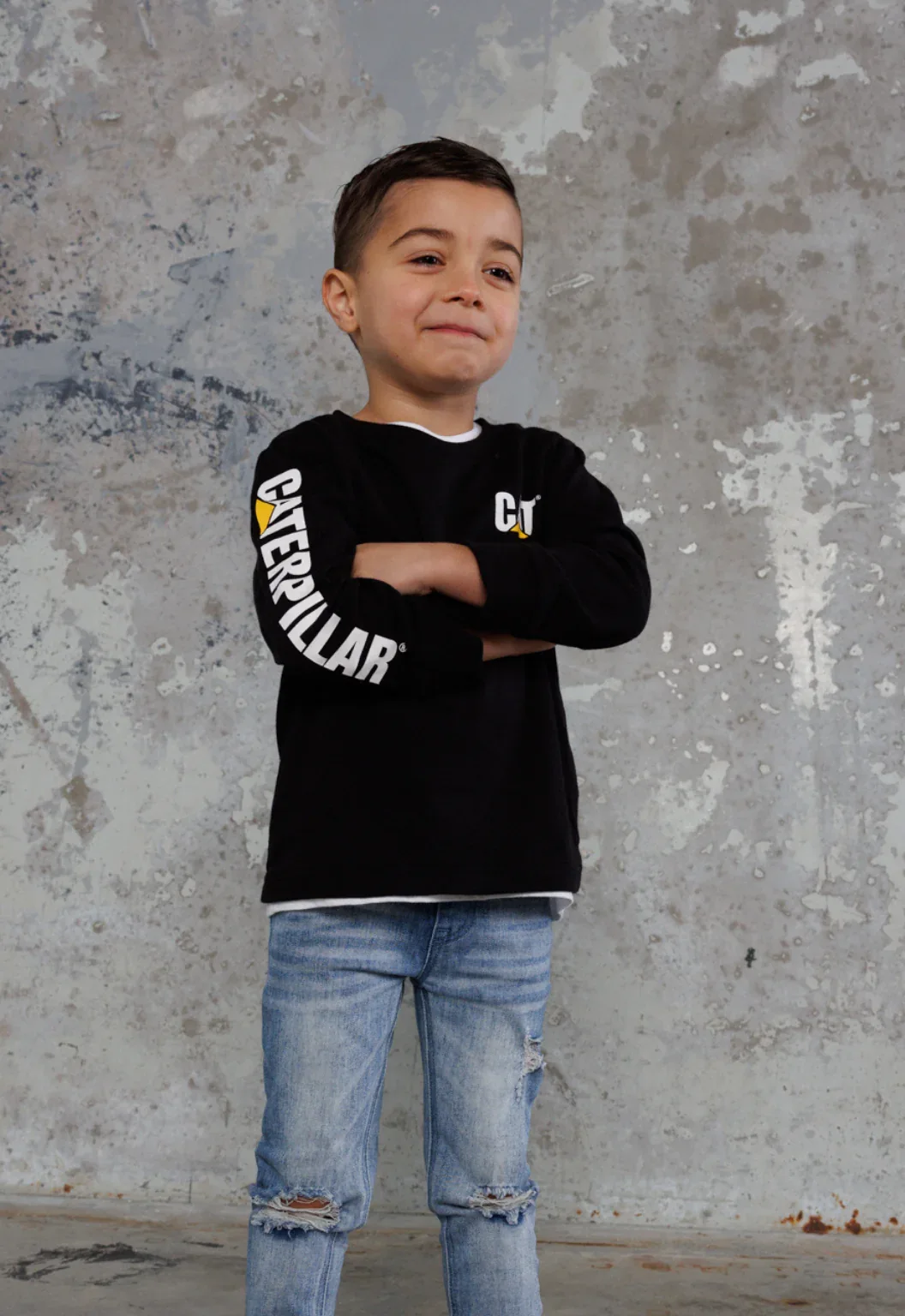 Kids L/S Banner Tee - Black - Image 2