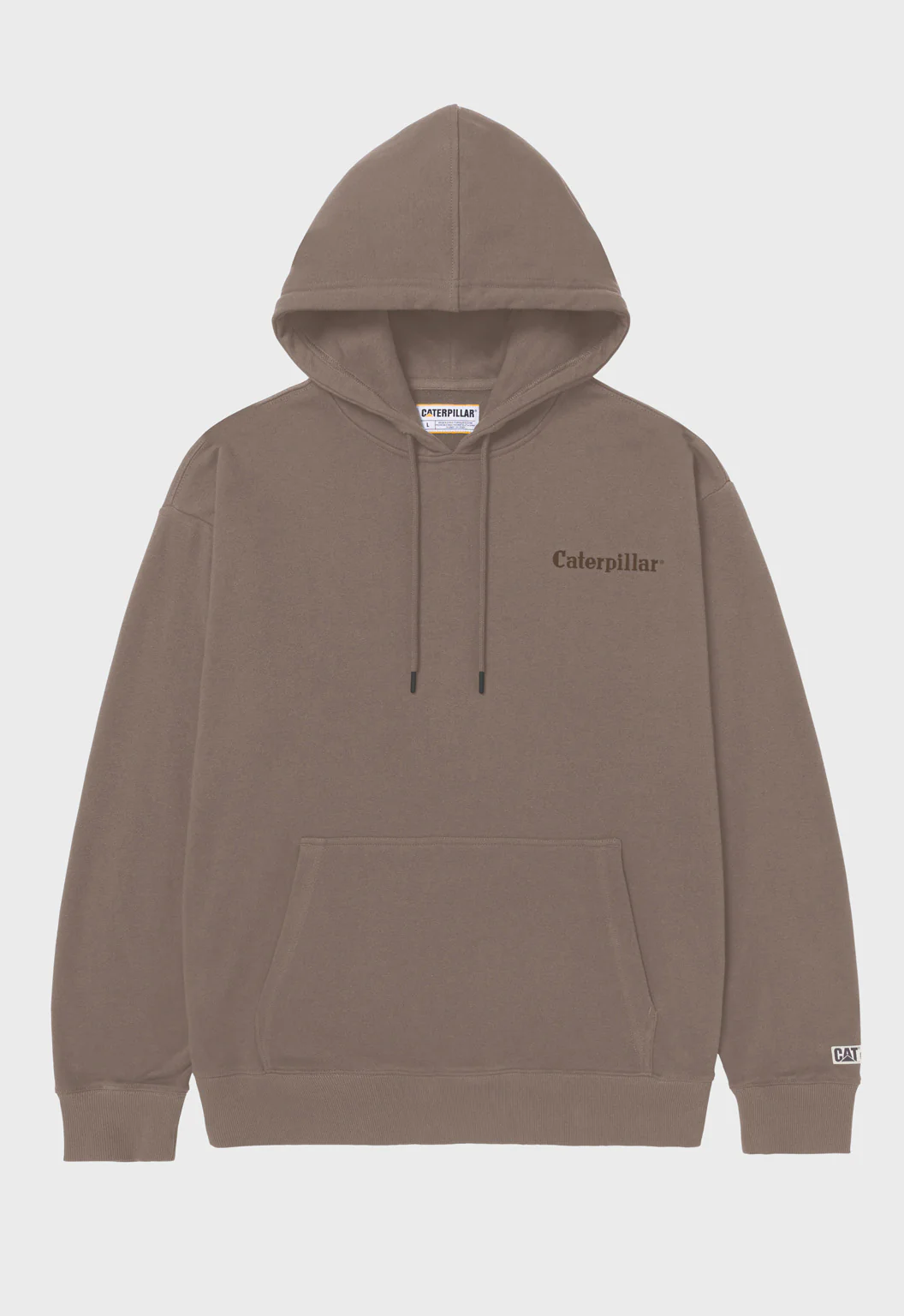 Relaxed French Terry Hoodie - Fossil
