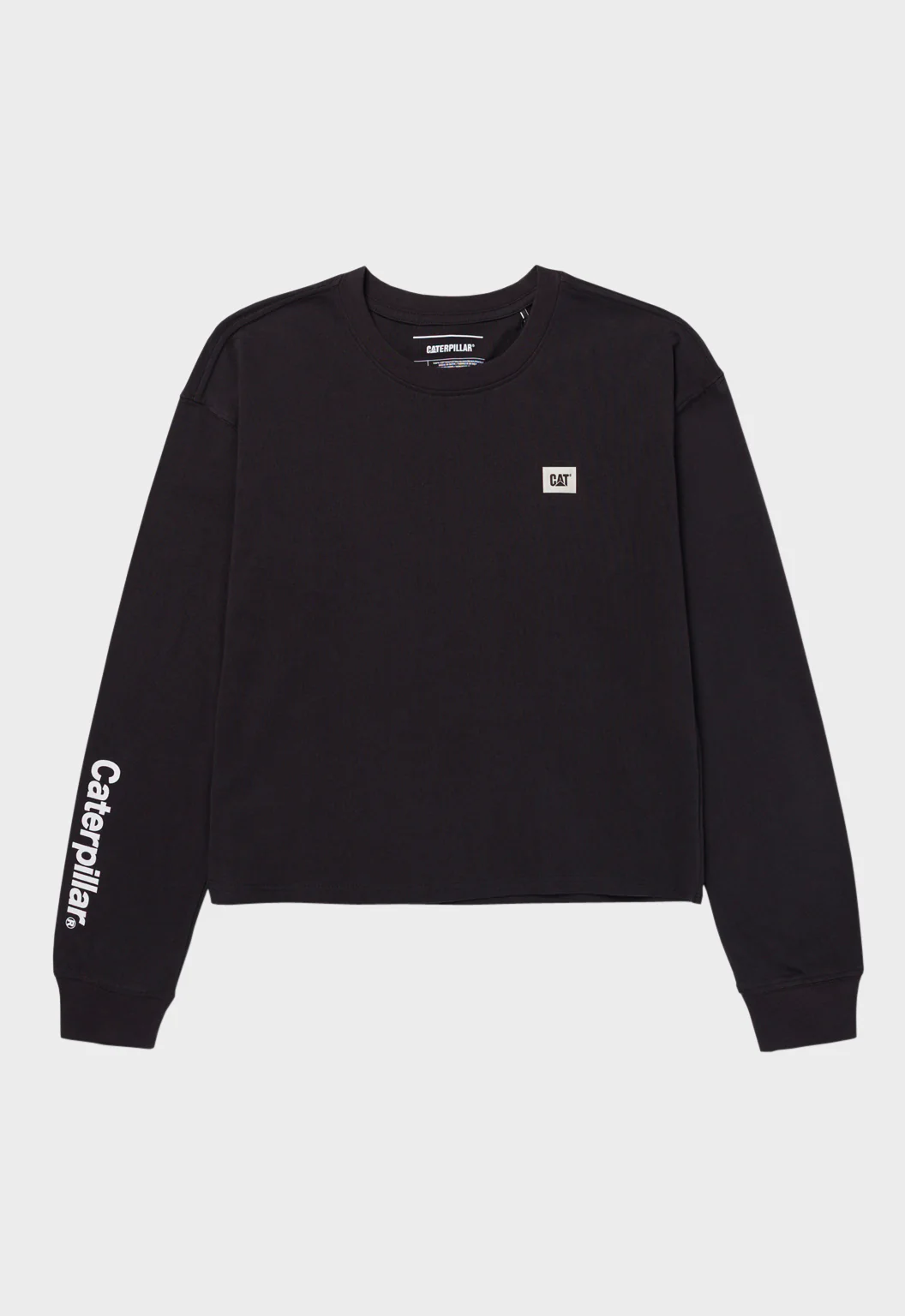 Relaxed Long Sleeve Graphic Tee - Washed Black