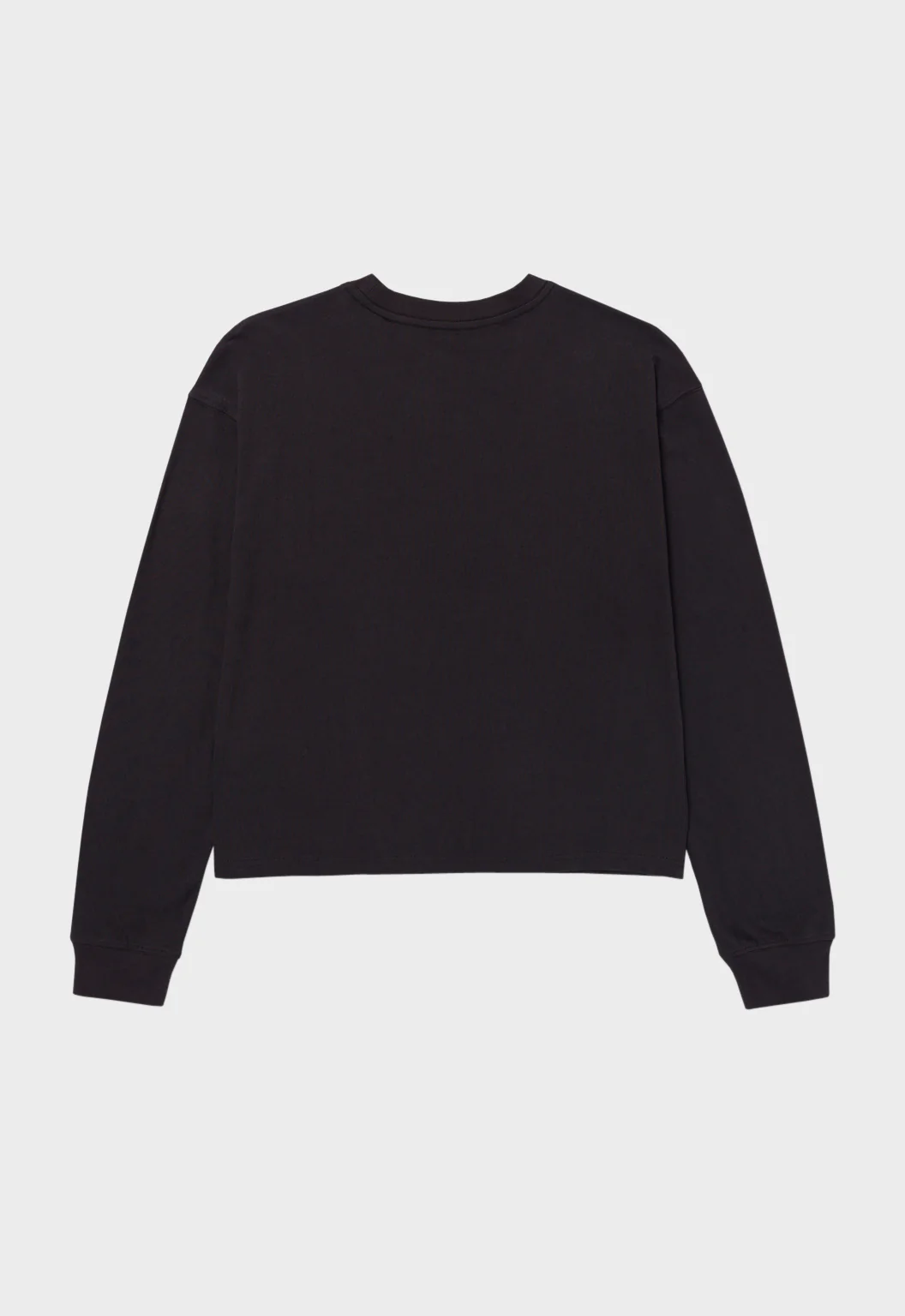 Relaxed Long Sleeve Graphic Tee - Washed Black - Image 4