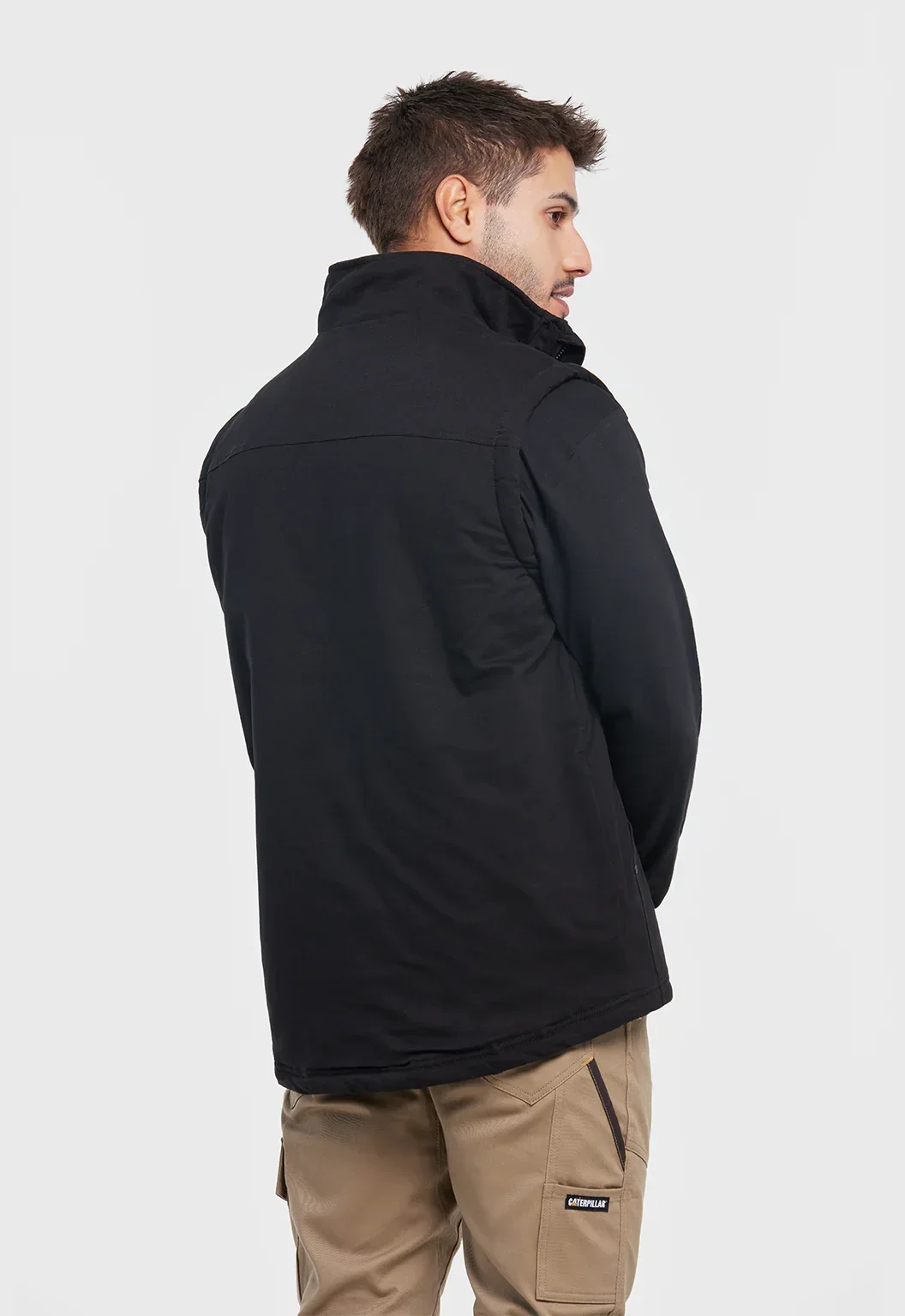 Sherpa Lined Vest - Black - Image 4