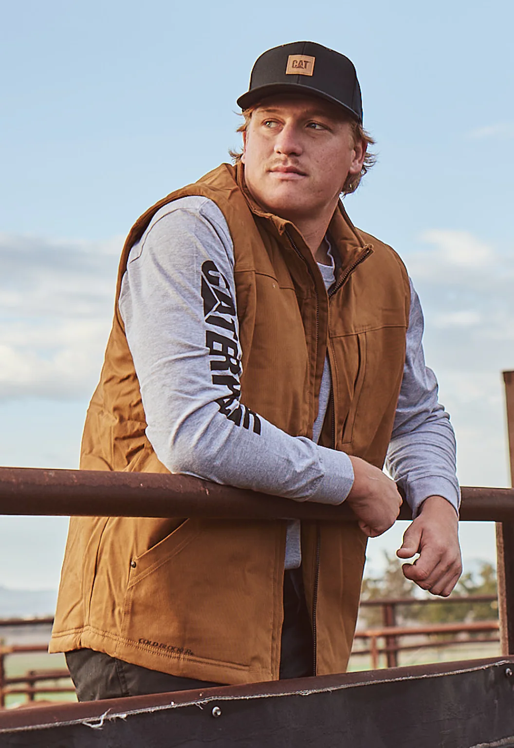 Sherpa Lined Vest - Bronze - Image 2
