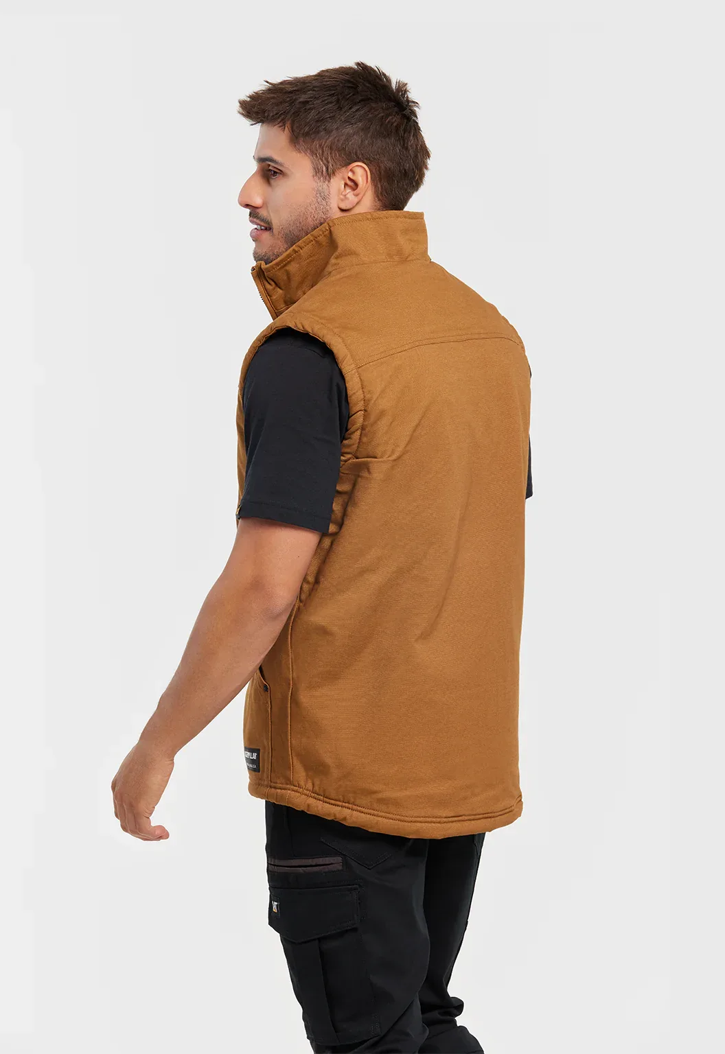 Sherpa Lined Vest - Bronze - Image 4