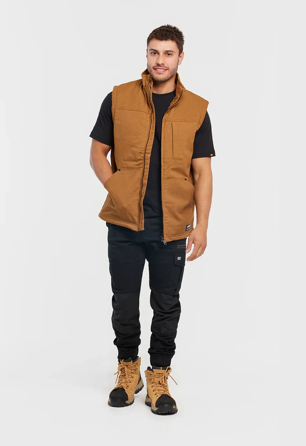 Sherpa Lined Vest - Bronze - Image 6