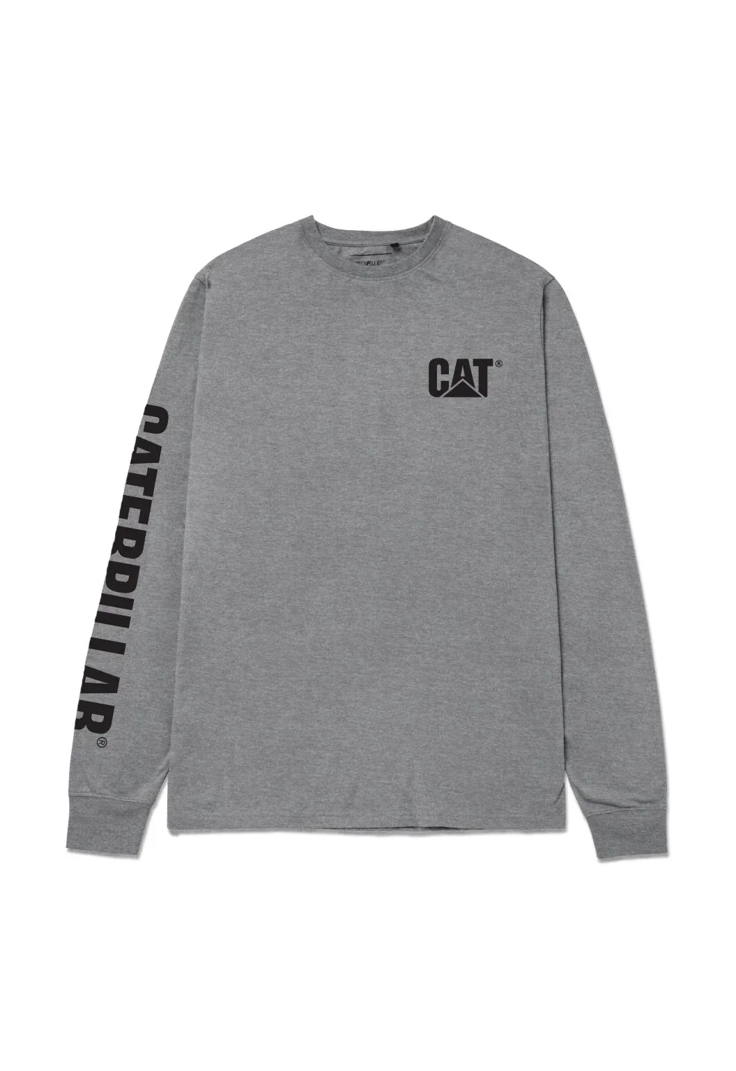 Trademark Banner Long Sleeve Tee - Charcoal Heather/Black
