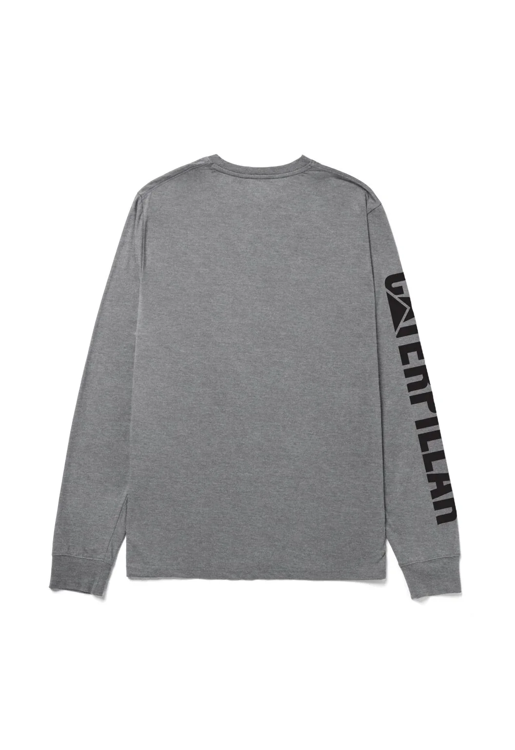 Trademark Banner Long Sleeve Tee - Charcoal Heather/Black - Image 2
