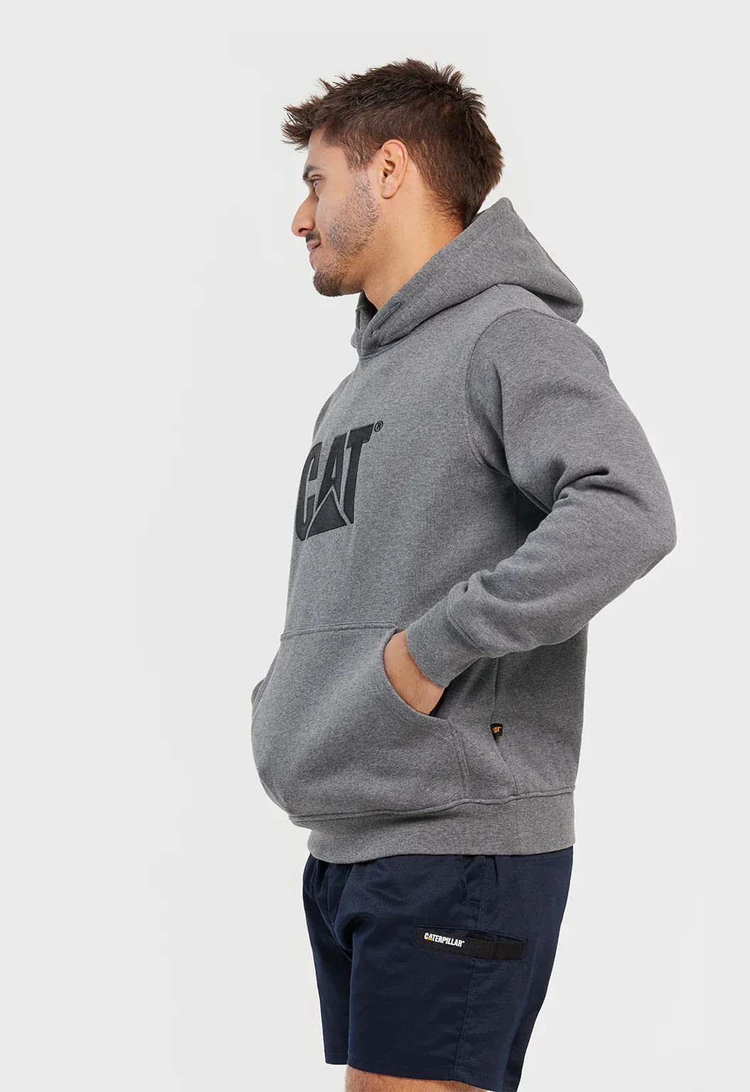 Trademark Hooded Sweatshirt - Dark Heather Grey - Image 3