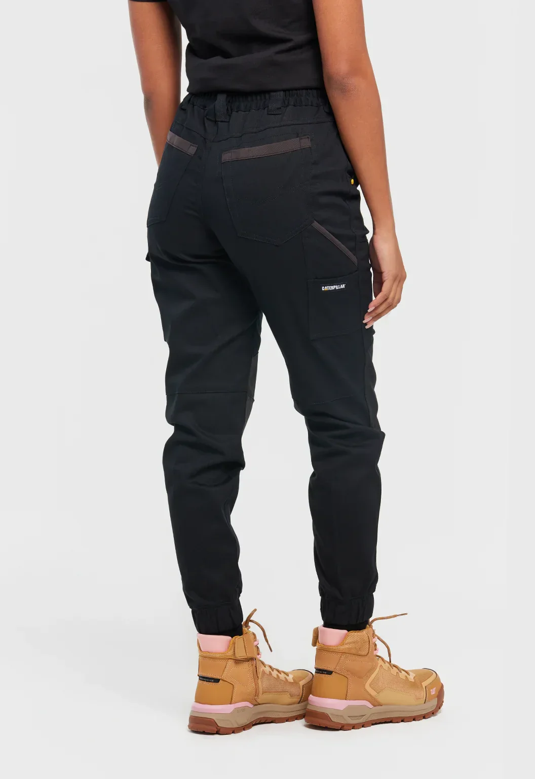 Womens Cuffed Dynamic Pant - Black - Image 4