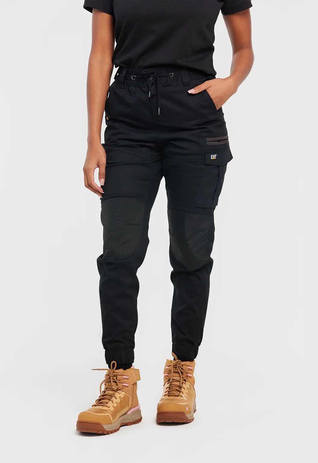 Womens Cuffed Dynamic Pant - Black - Image 5