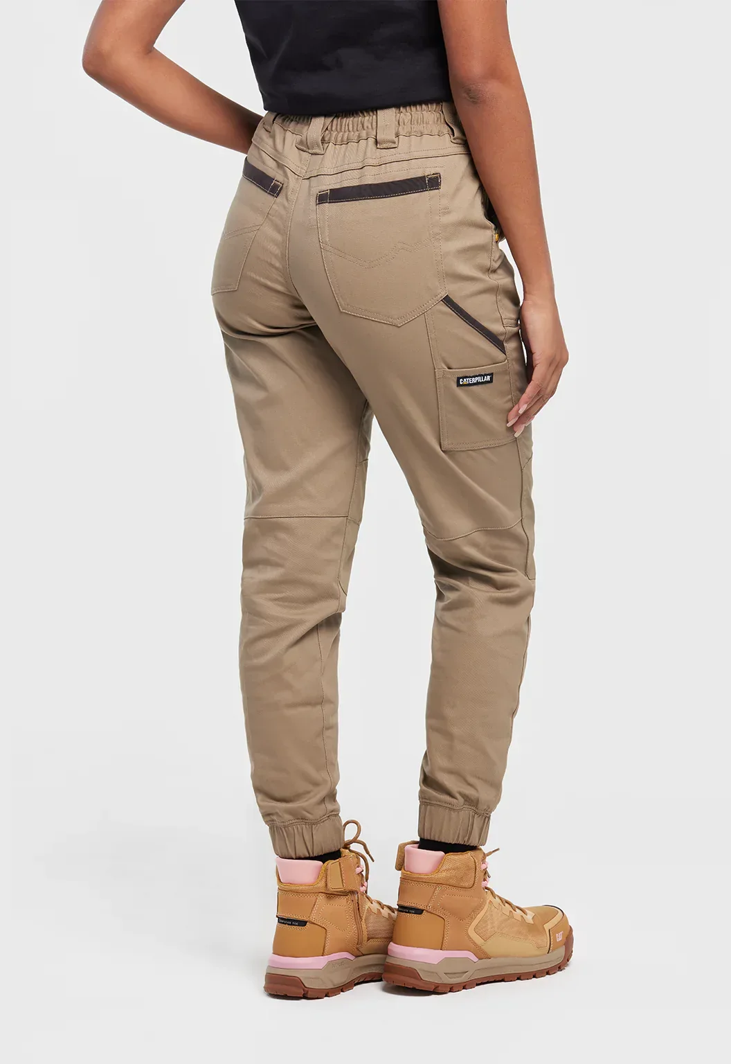 Womens Cuffed Dynamic Pant - Khaki - Image 4