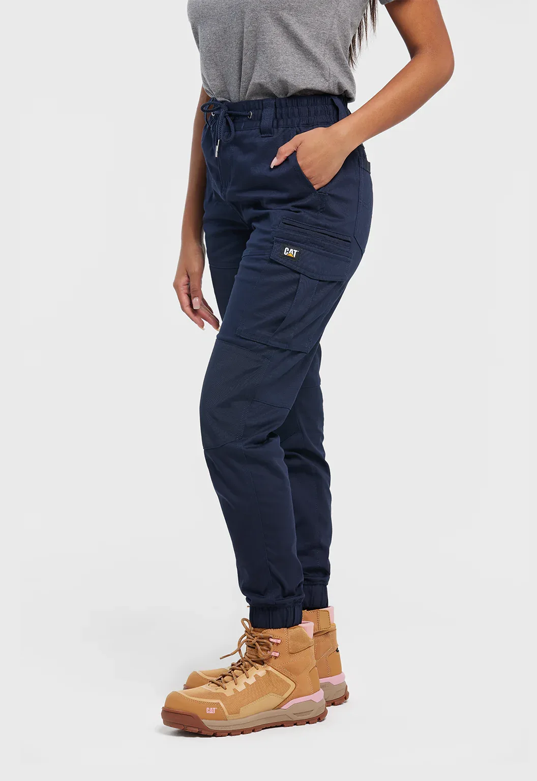 Womens Cuffed Dynamic Pant - Navy - Image 3