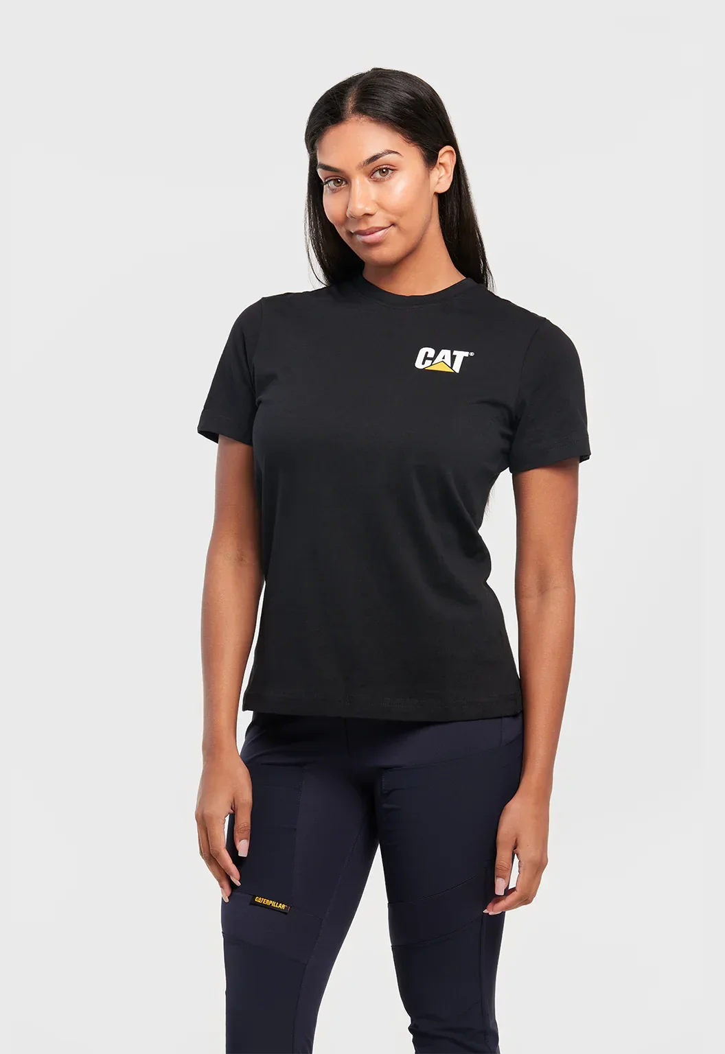 Womens Short Sleeve Trademark Tee - Black
