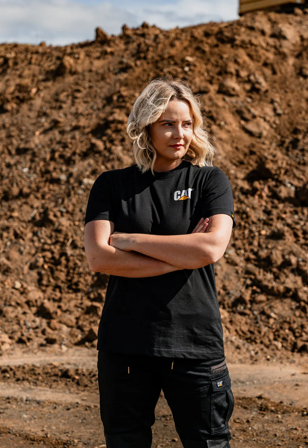 Womens Short Sleeve Trademark Tee - Black - Image 2