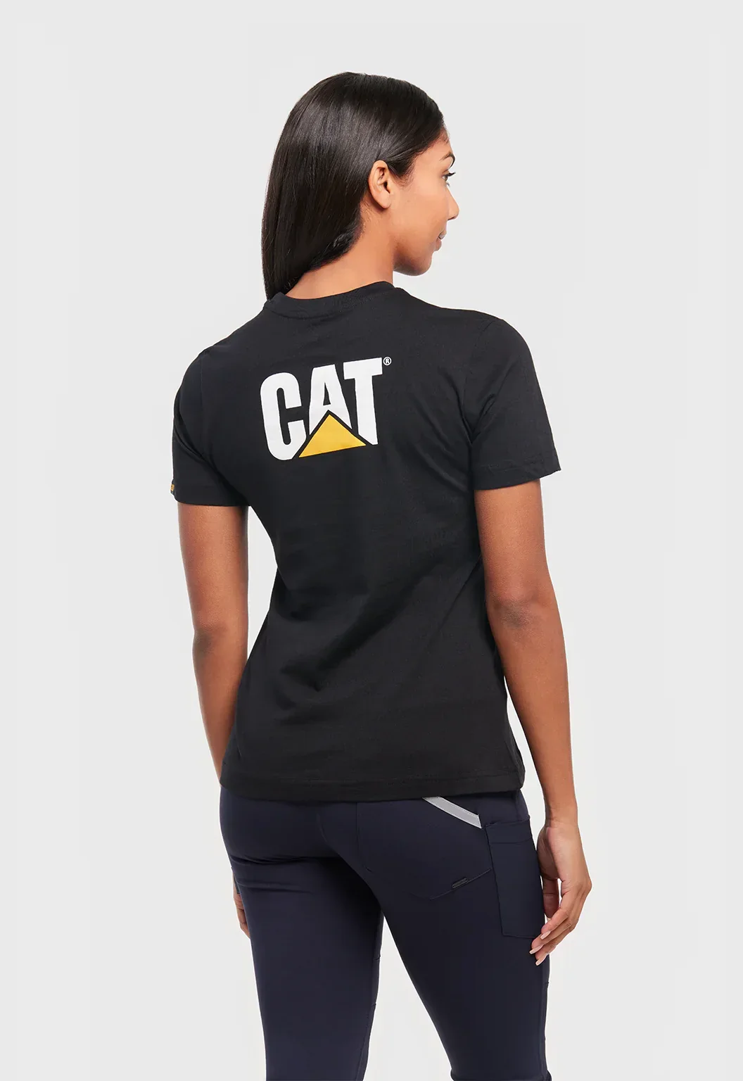 Womens Short Sleeve Trademark Tee - Black - Image 3