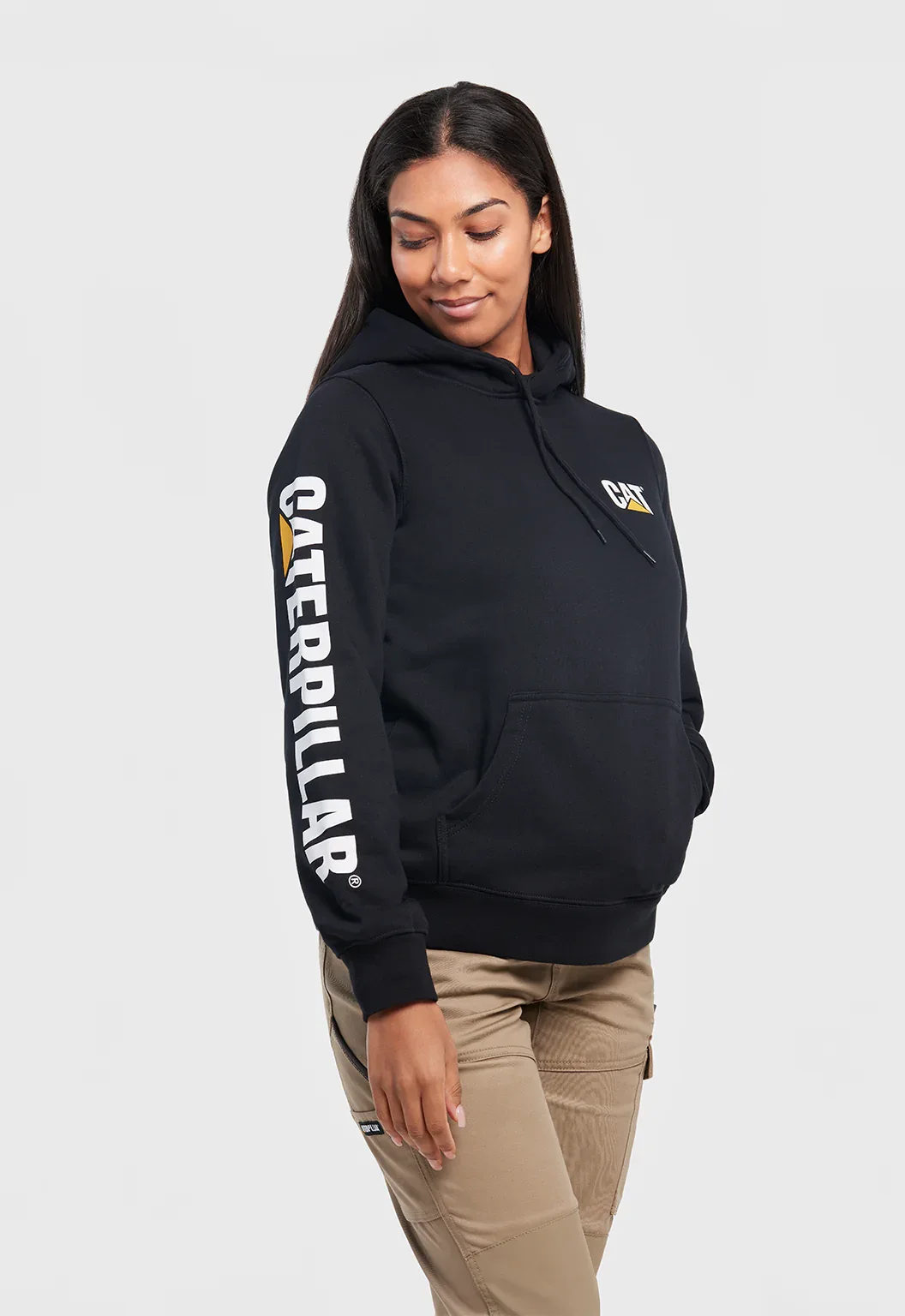 Womens Trademark Banner Hoodie - Black - Image 3