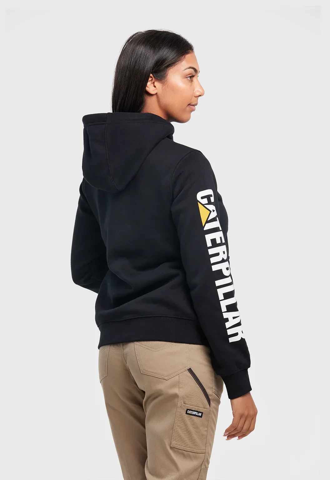 Womens Trademark Banner Hoodie - Black - Image 4