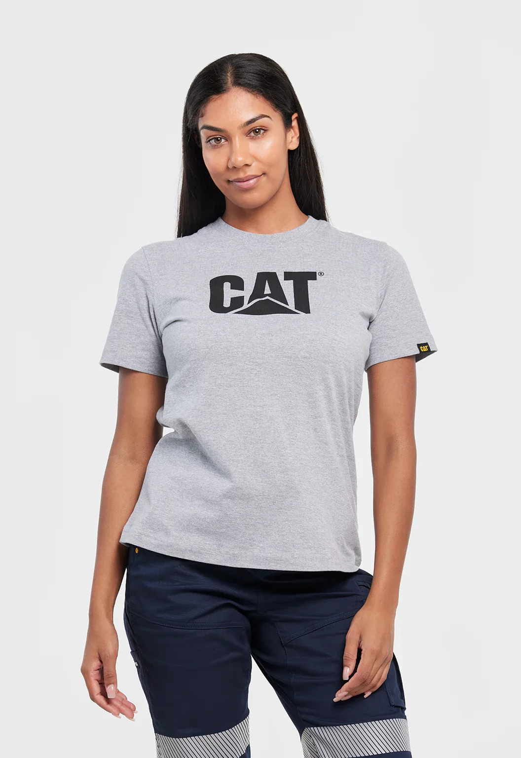 Womens Trademark Logo Tee - Heather Grey