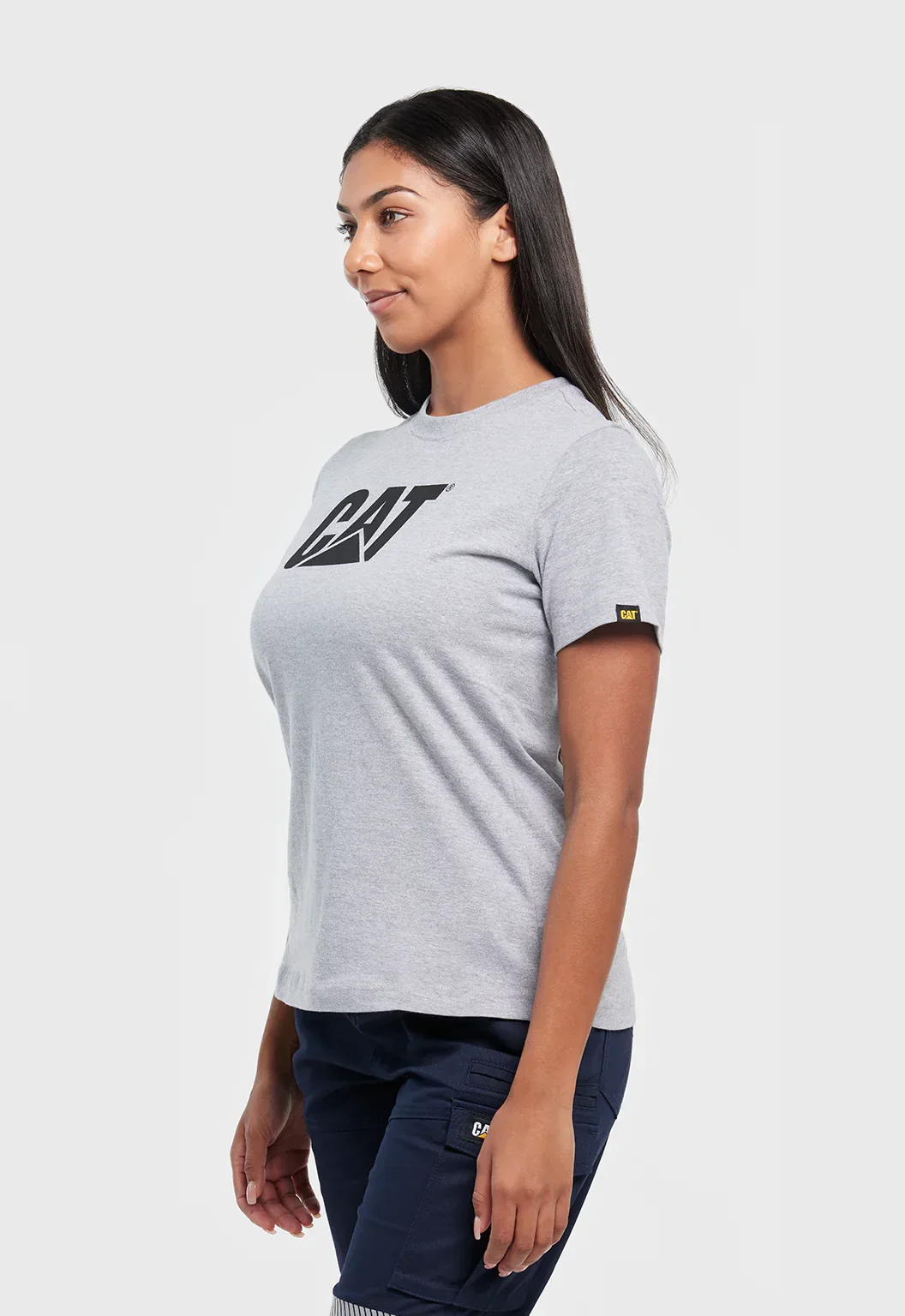 Womens Trademark Logo Tee - Heather Grey - Image 2